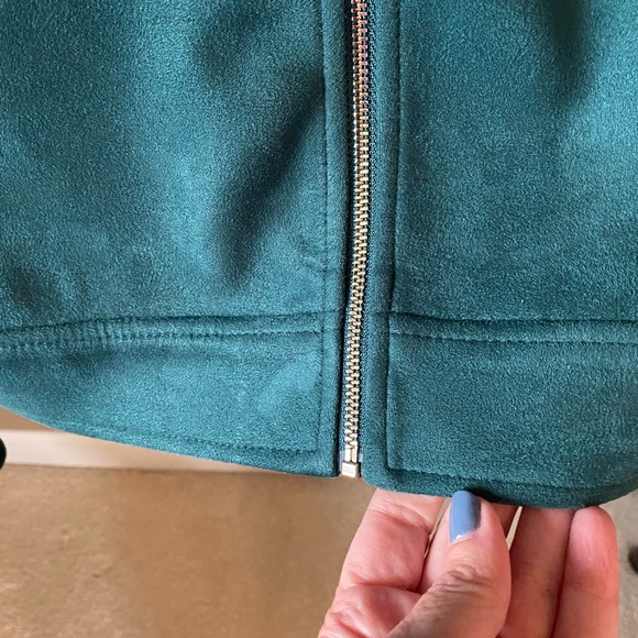 Tommy Hilfiger Faux Suede Jacket Ladies Sz 14 - Picture 5 of 12